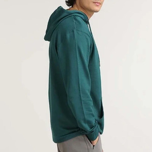Sudadera con capucha de felpa 100% algodón de primera calidad para hombre, diseño liso, peso pesado 400GSM, con capucha extragrande. - Product Image 2