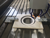 Machine de gravure sur pierre à Double tête, marbre, granit, Center d'usinage de routeur CNC pour la gravure de découpe