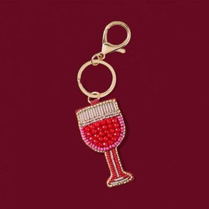 Porte-monnaie porte-clés élégant en perles de verre tissées motif chat de dessin animé, fait main, coloré, brodé, changeant de couleur, tendance - Product Image 2