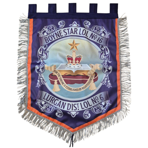Bandera de la logia para los Defensores de la Verdad de Dennistoun, banderas de la Gran Logia Naranja del Condado de Antrim, diseño de bandera personalizado a precio económico - Product Image 4