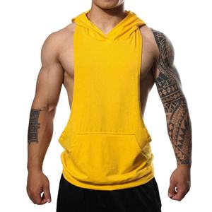 Custom Designs Men's Hip Hop Gym Tank <b>Top</b> Breathable Sport Vest Washed Fitness Clothing Keep Fit <b>Sleeveless</b> T-Shirt for Running - Product Image 1
