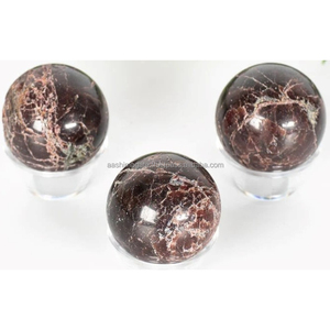 Wholesale Natural Garnet Sphere Ball Quartz Crystal Crafts Reiki Feng Shui Fairy Minerals Decorative Ball Spheres Engraving - Product Image 1