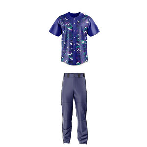Ensemble d'uniformes de baseball vierges pour jeunes, personnalisables par sublimation, respirants et disponibles en grandes tailles, pour équipes - Vente en gros - Product Image 3
