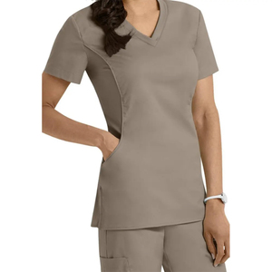 High Quality Polyester/Cotton Denim Nurse Medical <b>Scrubs</b> for Unisex with Moisture-Wicking Fabric for Hospital <b>Uniforms</b> - Product Image 1