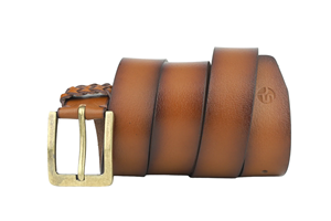 Cinturón de Cuero de Diseño de Lujo Personalizado, Cinturones de Cintura con Hebilla de Latón Sólido y Cuero Genuino para Mujeres - Product Image 6