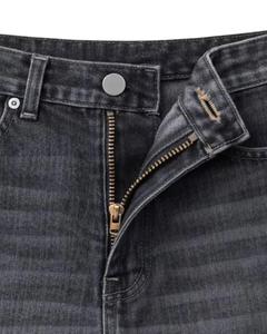 Shorts en jean baggy pour hommes style coréen hip-hop, coupe large, longueur genou, streetwear respirant et à séchage rapide - Product Image 3