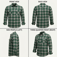 Chemise de moto en flanelle doublée de Kevlar pour homme, imperméable, rembourrée, veste de moto de tourisme, fabricant OEM ODM