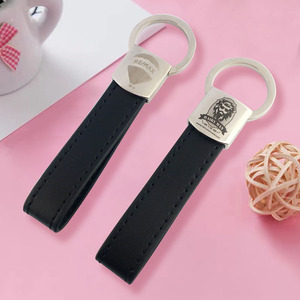 Genuine <b>Leather</b> Bottle Opener Braided <b>Leather</b> <b>Key</b> <b>Chain</b> Car <b>Key</b> Fob Laser Embossed Printing Luxury Christmas Gift - Product Image 4