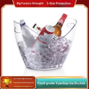 Ticari Altın Külçe Buz Kovası KTV Bar Malzemeleri Kırmızı Şarap Bira Buz Parçaları Şeffaf Plastik Özel Modern Sadelik - Product Image 5