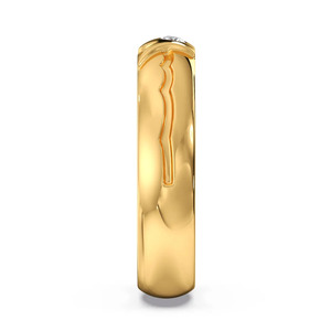 แหวนทองสีเหลืองเพชรเม็ดเดี่ยวแบบคลาสสิก - Product Image 4