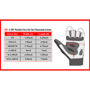 Wheelchair Gloves Unisex Full Thumb Lightweight Half Finger Non-Slip for Gym Outdoor Sports Active Lifestyles Boosting Comfort - Product Image 2