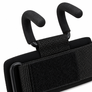 RYDOM Sangles de poignet réglables en néoprène rembourrées pour haltérophilie, fermeture auto-agrippante, protection professionnelle, support de préhension noir pour la gym - Product Image 4