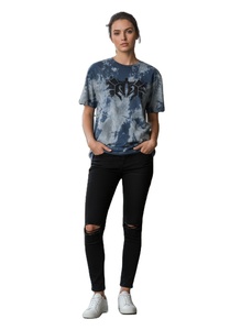 Premium Custom Printed Front Acid Wash Men's Solid T-Shirts 100% Cotton Canvas O-Neck Short Sleeve Regular Fit Breathable Casual - Product Image 6