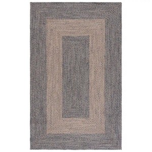 Modern Bohemian Handcrafted Flat Weave Jute Area Rug Patchwork <b>Non</b> <b>Slip</b> Living Room <b>Floor</b> Rug Natural Border - Product Image 4