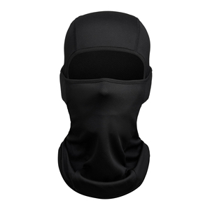 Cagoule noire respirante en maille, cache-cou et couvre-tête pour hommes et femmes - Product Image 2