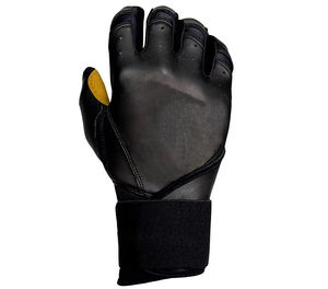 <b>Red</b> Leather Batting <b>Gloves</b> Right Padded Design Wrist Support Buckle Closure Customizable Color Packaging Unisex Adult Training - Product Image 4