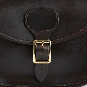 Pochette tactique en cuir marron à 5 emplacements, fermeté moyenne, pour 8x 25-30 munitions, sac utilitaire de chasse et de tir - Product Image 6
