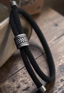 Adjustable Rope Bracelet for <b>Men</b>, Minimalist Cord Bracelet Homme 4mm, Casual Wrist Jewelry Gift - Product Image 1