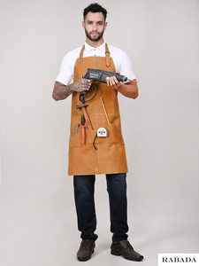 Tablier sans manches prêt à l'emploi Bracelet en cuir véritable conçu sur mesure exporté d'Inde - Product Image 4