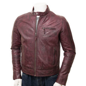 High Street Style <b>Men's</b> Leather <b>Jacket</b> Canvas Waterproof Breathable Eco-Friendly Winter OEM Service Custom Colors Front Logo - Product Image 3