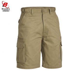 Pantalones cortos de carga casuales personalizados para hombre con cierre de cintura elástica - Product Image 5