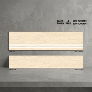 Azulejos de escalera antideslizantes de porcelana con acabado mate-1200x200 y 1200x300, 11mm de espesor, esmaltados para peldaños y elevadores, precio al por mayor - Product Image 3