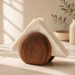 Support de boîte à mouchoirs en bois fait main très demandé, porte-serviettes en bois naturel, accessoire de maison disponible au meilleur prix du marché - Product Image 6