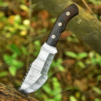 Cuchillo de Supervivencia Personalizado DIY con Hoja de Acero de Damasco, para Campismo y Camioneros, Soporte OEM, Herramienta Multifuncional para Exteriores