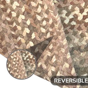 Tapis rond en jute naturel tressé 2026 avec support en toile de coton pour salon, camping, intérieur et extérieur - Product Image 5