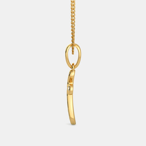 Collar con Colgante de Cruz de Diamantes Cultivados en Laboratorio con Baño de Oro Amarillo - Product Image 4