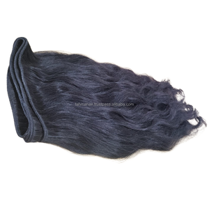 Extensiones de cabello Remy humano virgen indonesio alineado con cutícula de estilo ondulado recto indonesio 100% - Product Image 5