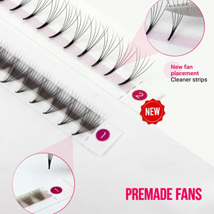 Charmlash <b>Mink</b> <b>Lashes</b> Wholesale With Custom Logo Premade <b>Lash</b> Fans 5mm 5d Heat Bonded Premade Fans Pointy Base Cruelty-free - Product Image 1