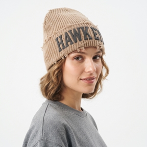 Wholesale Unisex Custom Knitted Distressed Beanie <b>Winter</b> <b>Hat</b> Fashion Warm Knit Cap for Men <b>Women</b> - Product Image 3