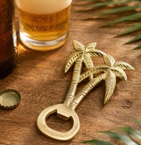 Palm Tree <b>Bottle</b> Opener Metal Beer Opener Handheld Brass <b>Bottle</b> Opener Decorative Barware Home Bar Accessories - Product Image 4