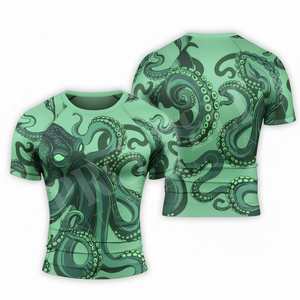 เสื้อรัดรูปออกกำลังกาย แขนยาว ป้องกันรังสียูวี ระบายเหงื่อได้ดี พิมพ์ลายแบบซับลิเมชั่นตามสั่ง - Product Image 5