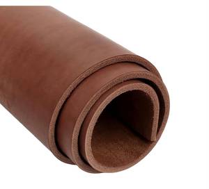 Cuir pleine fleur brun, épaisseur 4-5 mm, tanné végétal, pour la fabrication de fourreaux, sacs et ceintures - Product Image 5
