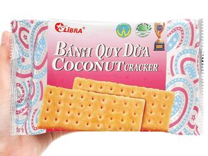 ขนมขบเคี้ยวมะพร้าวอบกรอบรูปสี่เหลี่ยมผืนผ้า ลิบรา 160 กรัม ผลิตจากโรงงานโดยตรง ODM เวียดนาม - Product Image 2