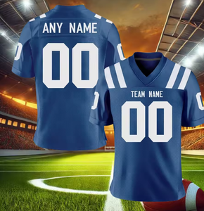 Maillot de football américain rouge personnalisé, maillot de football personnalisé avec nom et numéro de l'équipe, pour fans, hommes, femmes, jeunes, enfants, streetwear - Product Image 6