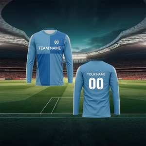 Latest Design Adult Men's Fully Sublimation Long Sleeve T-<b>Shirt</b> V Neck Plus Size Quick Dry Breathable <b>100</b>% <b>Polyester</b> T <b>Shirt</b> - Product Image 2