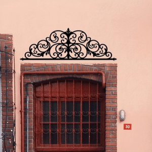 CIFbuy Appendiabiti da porta in ferro con motivo floreale vintage, decorazione da parete stagionale reversibile per soggiorno, camera da letto, cucina, bagno - Product Image 5