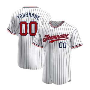 Wholesale Custom 100% Polyester Sublimation Baseball Jersey V-neck Unisex 160g Breathable Button <b>Down</b> Shirt - Product Image 4