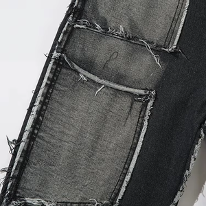 กางเกงยีนส์เดนิมทรงแบ็กกี้ผู้ชาย ทรงหลวม ขาตรง สวมใส่สบาย ระบายอากาศได้ดี สีไม่ซีดจาง สไตล์ฮิปฮอป แฟชั่นสตรีท - Product Image 5