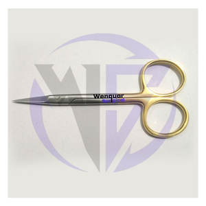 Ciseaux chirurgicaux dentaires à iris droits et courbés, cisailles TC pour tissus et sutures, instruments manuels très demandés - Product Image 6