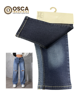Hot Sell 11.2 oz Heavy <b>weight</b> 100% Cotton Yarn Dyed Twill Woven Stretch Denim Jeans <b>Fabric</b> for Men Women Clothing & Accessories - Product Image 5