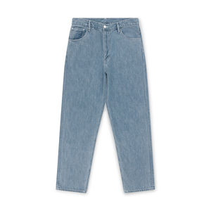 Luxe Enterprises 2026 Printemps Jean Homme Bleu Clair Uni Respirant Écologique Délavé à l'Ozone Coupe Droite Décontracté Style Urbain ODM - Product Image 1