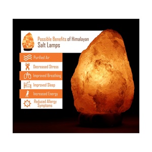 Nuevas Lámparas de Sal del Himalaya Hechas a Mano, de Cristal Rojo Natural, Ecológicas, con Regulador de Intensidad, Decoración para Habitaciones, Venta al Por Mayor - Product Image 5