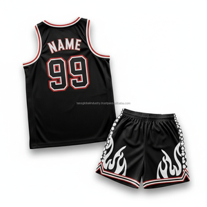 Uniforme de basket-ball pour hommes, réfléchissant, respirant, sur mesure, OEM, vente en gros - Product Image 5