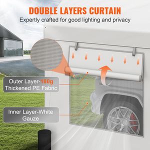 Tenda per Auto 12x20ft Resistente con Finestre Avvolgibili e Pareti Laterali Rimovibili - Garage Portatile Extra Large - Materiale in Polietilene e Policarbonato - Product Image 4