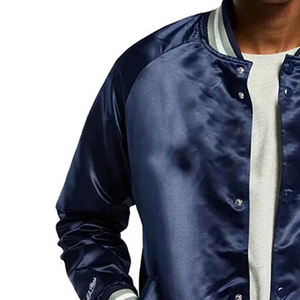 Chaqueta Varsity de Satén para Hombre, 100% Poliéster, Impermeable, con Logotipo Personalizado, al por Mayor, Diseño Moderno y Elegante - Product Image 3
