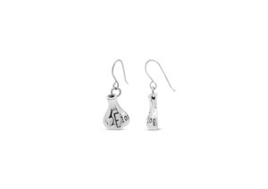 Boucles d'oreilles pendantes en forme de flacon de chimie - Product Image 1